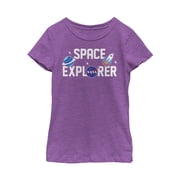 Girls NASA Space Explorer Graphic Tee Purple Berry Small