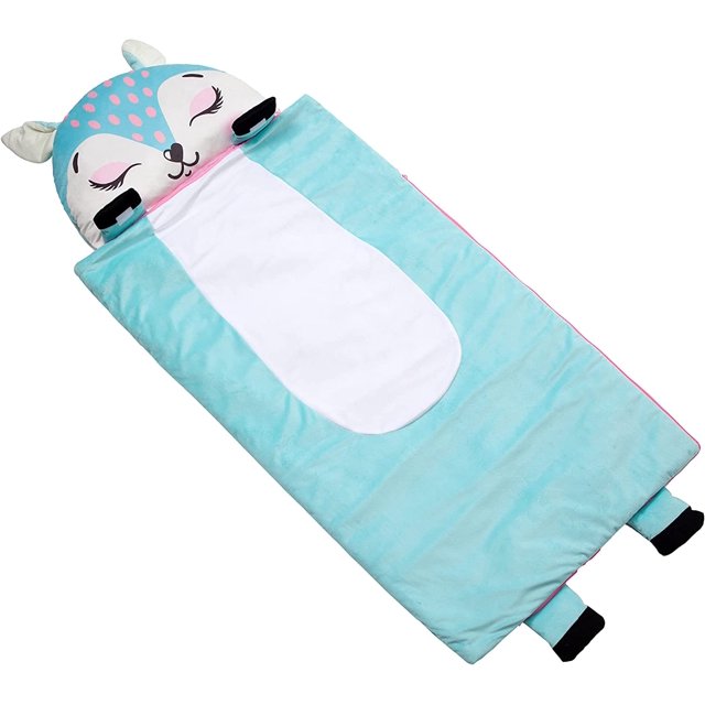 Girl's Nap Buddies Deer Preschool Nap Mat, Toddler Sleeping Bag with