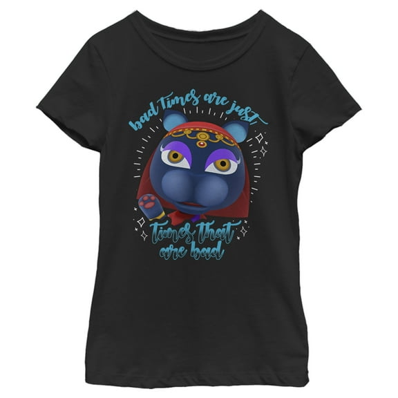 Girl's Nintendo Animal Crossing Bad Times Are Just Times That Are Bad Graphic Tee Black X Large