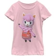 thumbnail image 1 of Girl's Nintendo Animal Crossing Reese  Graphic Tee Light Pink Large, 1 of 3