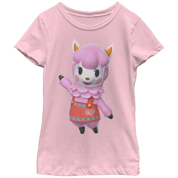 Girl's Nintendo Animal Crossing Reese Graphic Tee Light Pink Large