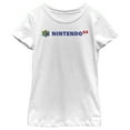 thumbnail image 1 of Girl's Nintendo Classic N64 Logo Text  Graphic Tee White X Small, 1 of 4