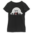 thumbnail image 1 of Girl's Nintendo Halloween Boo Silhouettes Graphic Tee Black Large, 1 of 4