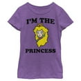 thumbnail image 1 of Girl's Nintendo I'm the Princess Peach  Graphic Tee Purple Berry Medium, 1 of 3