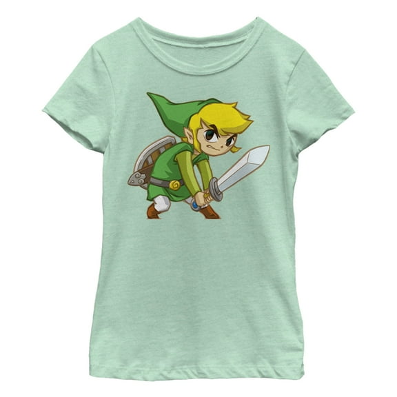 Girl's Nintendo Legend of Zelda Spirit Tracks Link  Graphic Tee Mint X Small