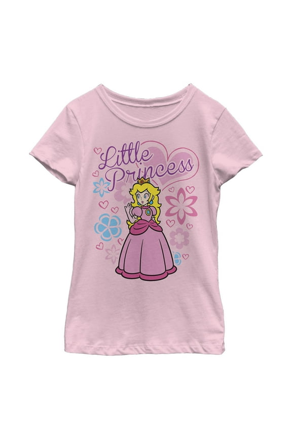 Girl's Nintendo Little Princess Peach  Graphic T-Shirt