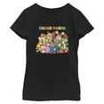 thumbnail image 1 of Girl's Nintendo Mario Characters Graphic Tee Black Small, 1 of 3