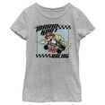 thumbnail image 1 of Girl's Nintendo Mario Kart Racing Frame Graphic Tee Athletic Heather X Small, 1 of 4