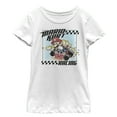 thumbnail image 1 of Girl's Nintendo Mario Kart Racing Frame Graphic Tee White Large, 1 of 4
