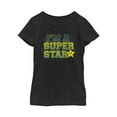 thumbnail image 1 of Girl's Nintendo Mario Super Star  Graphic Tee Black Large, 1 of 3