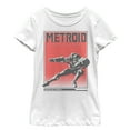 thumbnail image 1 of Girl's Nintendo Metroid Samus Returns Poster  Graphic Tee White Medium, 1 of 4