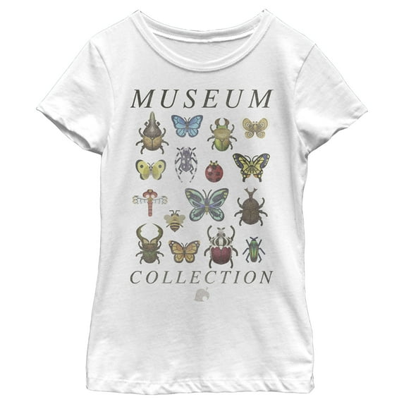 Girl's Nintendo Museum Bug Collection Graphic Tee White X Small
