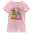 thumbnail image 1 of Girl's Nintendo Princess Team  Graphic Tee Light Pink Large, 1 of 3