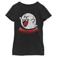 thumbnail image 1 of Girl's Nintendo Retro Boo Ghost Graphic Tee Black X Large, 1 of 3