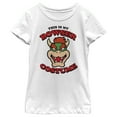 thumbnail image 1 of Girl's Nintendo Super Mario Bowser Costume  Graphic Tee White Small, 1 of 4