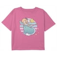 thumbnail image 1 of Girl's Nintendo Super Mario Bros Rosalina And Luma Graphic Cropped T-Shirt Light Pink X Small, 1 of 3