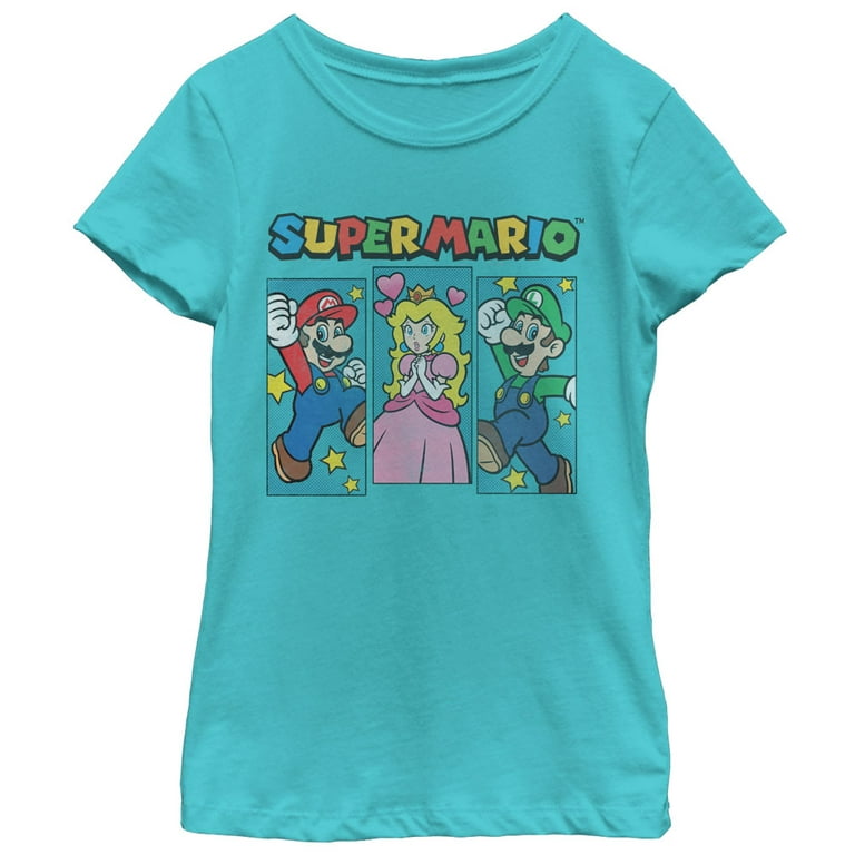 Girl's Nintendo Super Mario Brothers and Princess Peach Graphic