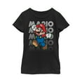 thumbnail image 1 of Girl's Nintendo Super Mario Jump  Graphic Tee Black Large, 1 of 3