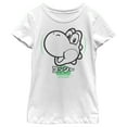 thumbnail image 1 of Girl's Nintendo Super Mario Yoshi Kanji  Graphic Tee White Small, 1 of 4