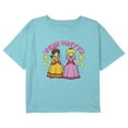 thumbnail image 1 of Girl's Nintendo Team Pretty Princess Graphic Cropped T-Shirt Blue Small, 1 of 3