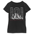 thumbnail image 1 of Girl's One Hundred and One Dalmatians The Whole Family Graphic Tee Black Large, 1 of 4