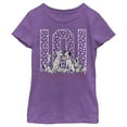 thumbnail image 1 of Girl's One Hundred and One Dalmatians The Whole Family Graphic Tee Purple Berry X Large, 1 of 4