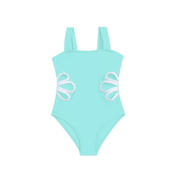 Girl's One Piece Swimsuits Cutout Bathing Suit Fashion Swimsuit Beach Swimwear 8-12T