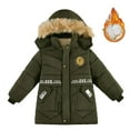 thumbnail image 1 of Girl's Padded Jacket Winter Coats for Boys with Pocket Zipper Warm and Windproof Child Down Jacket for Teen 7-8 Years, 1 of 3