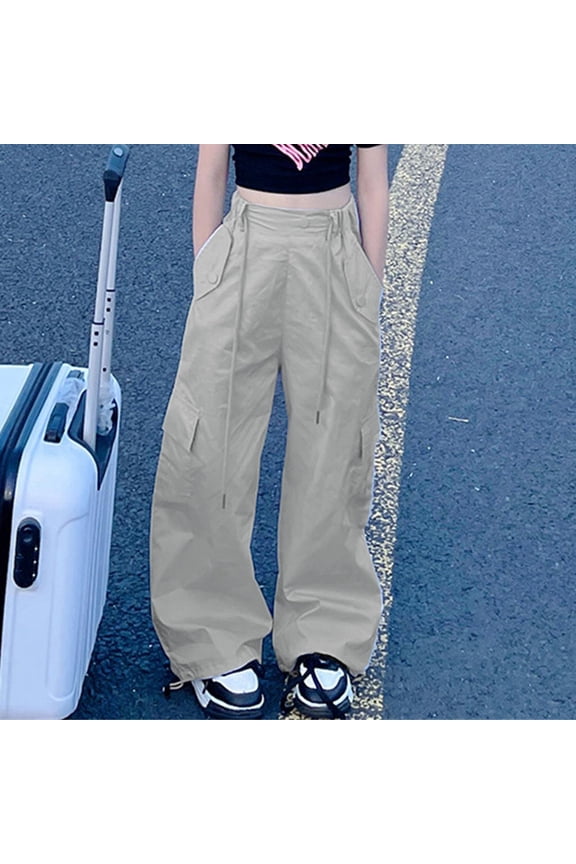 Girl's Pants Overalls All Fit Straight Leg Wide Leg Large Street Dance Sports Trousers