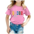 thumbnail image 1 of Girl's Paris Tshirt Graphic Short Sleeved T-Shirt Children Sports Fans Gift Tops, 1 of 3