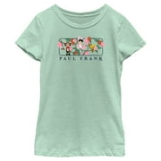 Girl's Paul Frank Julius the Monkey and Bunny Girl Flower Scene  Graphic Tee Mint X Large