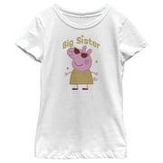 Girls Peppa Pig Big Sister Graphic T-Shirt