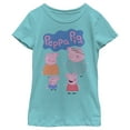 thumbnail image 1 of Girl's Peppa Pig Family Logo Graphic T-Shirt, 1 of 4