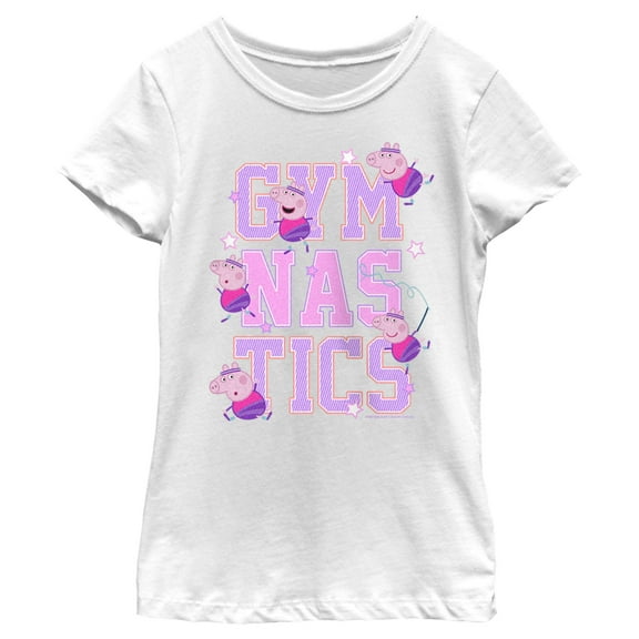 Girl's Peppa Pig Gymnastics  Graphic T-Shirt