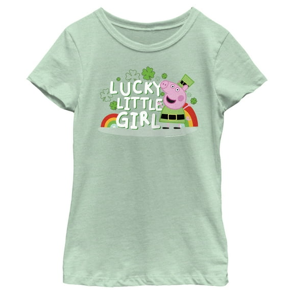 Girl's Peppa Pig Lucky Little Girl  Graphic T-Shirt