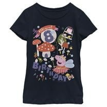 Girl's Peppa Pig Magical 8th Birthday Graphic T-Shirt
