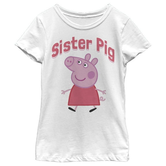 Girl's Peppa Pig Sister Pig  Graphic T-Shirt