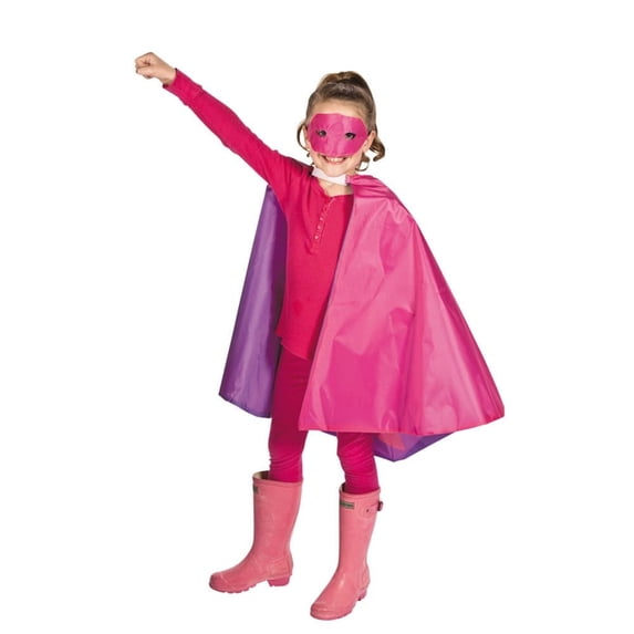 Girl's Personalized Superhero Cape & Mask