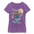 thumbnail image 1 of Girl's Peter Pan Never Grow Up  Graphic Tee Purple Berry X Large, 1 of 3
