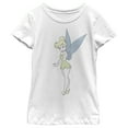 thumbnail image 1 of Girl's Peter Pan Tinker Bell Classic Portrait  Graphic Tee White Small, 1 of 4