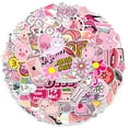 thumbnail image 1 of Girl's Pink Aesthetic Stickers Waterproof Cute Stickers 100 PCS Water Bottle Laptop Phone Stickers for Teens Kids, 1 of 4
