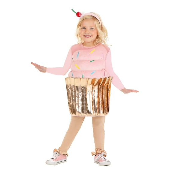 Girl's Pink Cupcake Toddler Costume