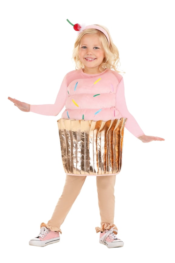 Girl's Pink Cupcake Toddler Costume