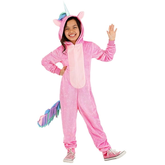 Girl's Pink Glitter Unicorn Costume