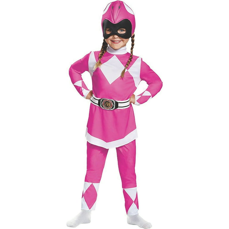 Pink Power Ranger Classic Toddler Girl s Halloween Costume Size 3 4T Walmart