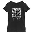 thumbnail image 1 of Girl's Pirates of the Caribbean: Curse of the Black Pearl Black and White Skull Logo  Graphic Tee, 1 of 4