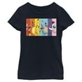 thumbnail image 1 of Girl's Pokemon Character Box-up Rainbow  Graphic Tee Black Medium, 1 of 4