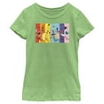 thumbnail image 1 of Girl's Pokemon Character Box-up Rainbow  Graphic Tee Green Apple Large, 1 of 4