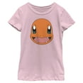 thumbnail image 1 of Girl's Pokemon Charmander Smile  Graphic Tee Light Pink Large, 1 of 4