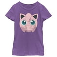 thumbnail image 1 of Girl's Pokemon Cute Jigglypuff Graphic Tee Purple Berry Large, 1 of 4